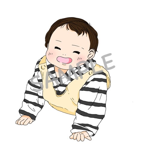 ベビー似顔絵