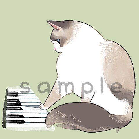 ピアノと猫ちゃん