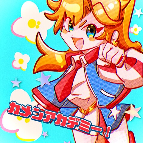 仮面アメリカのイラスト制作