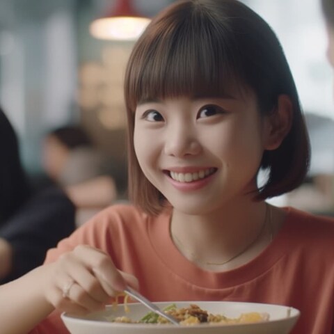 リアルな食事風景