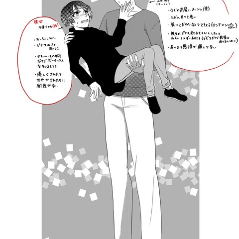 オリキャラを漫画風に