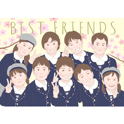卒業記念イラスト
