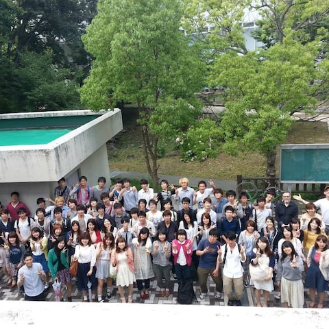 大阪大学のジャズワークショップ後の集合写真