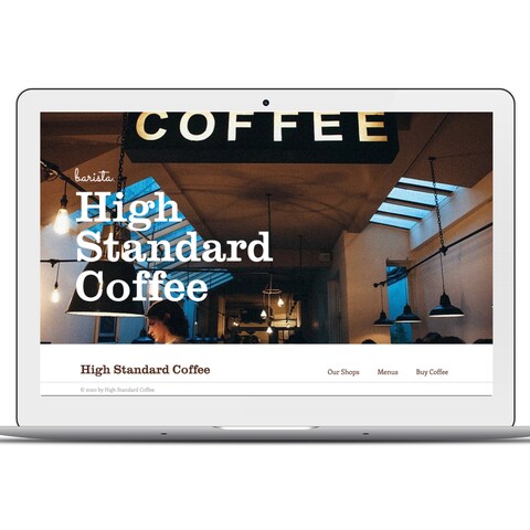 カフェのホームページ制作