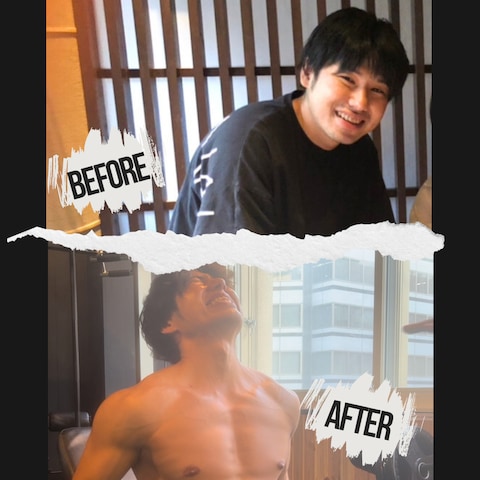 トレーニングを始める前と始めた後の変化