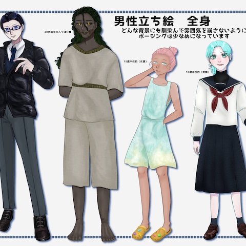 TRPG立ち絵作例2