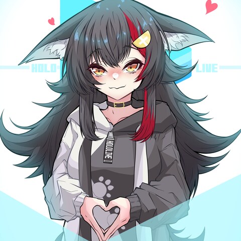ホロライブ所属Vtuber大神ミオさんfanart
