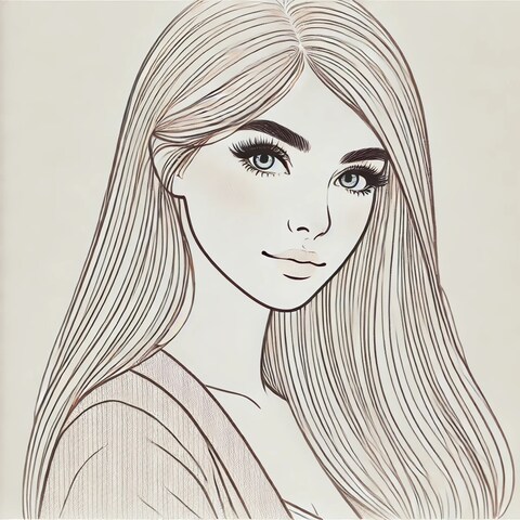 Women with strait hair