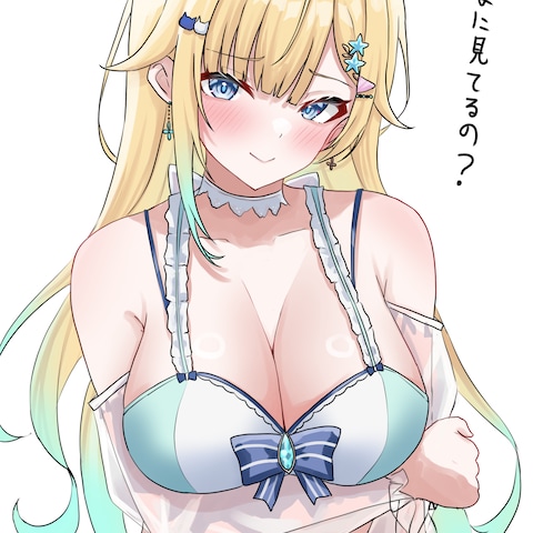 水着イラストファンアート