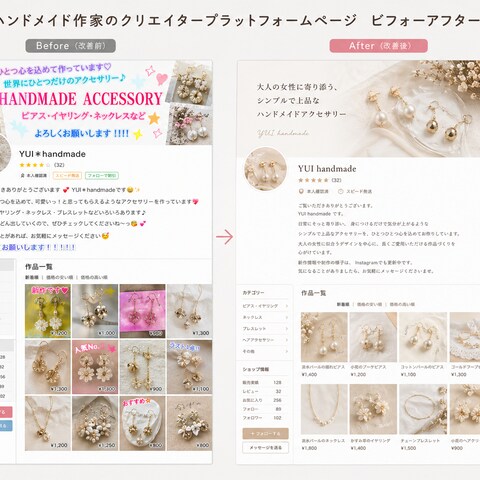 ハンドメイド販売改善