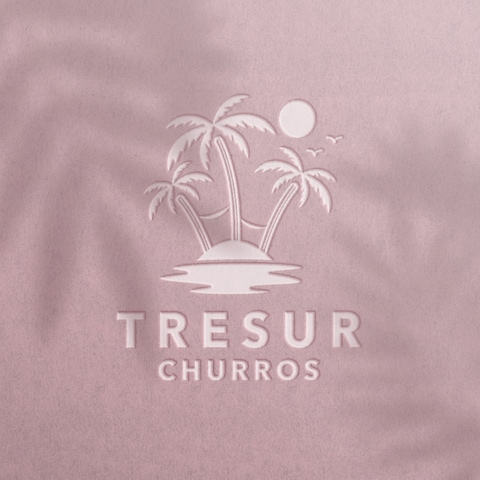 「TRESUR CHURROS様」チュロスの販売店のロゴ
