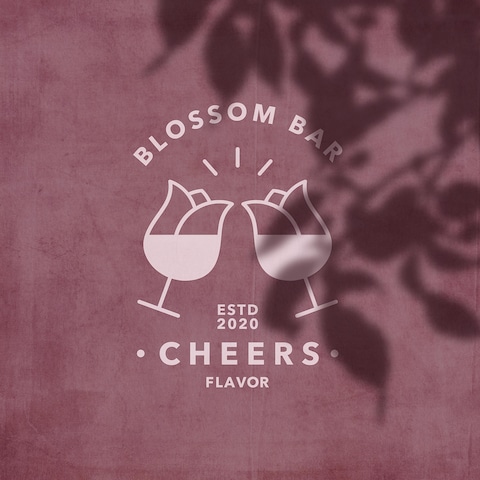 「BLOSSOM BAR」バーのロゴ