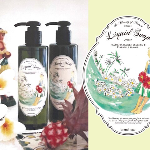 Body care[プルメリアの香り]ラベルシール