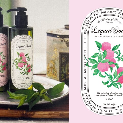 Body care[ピーチの香り]ラベルシール