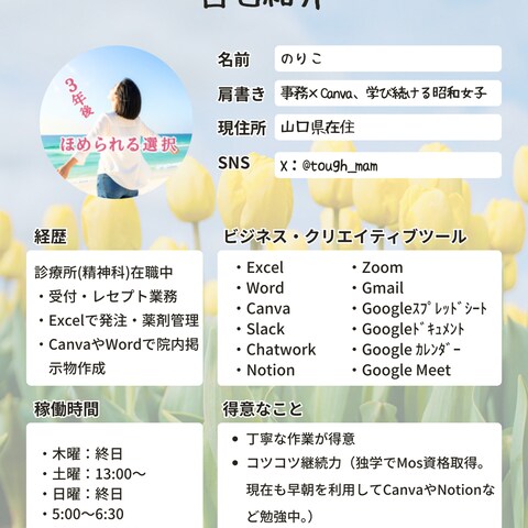 ポートフォリオ　自己紹介