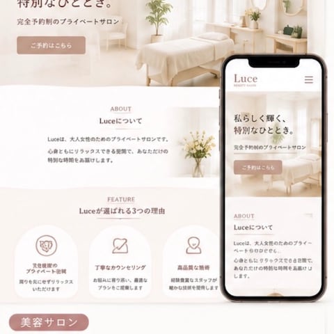 美容サロンLP