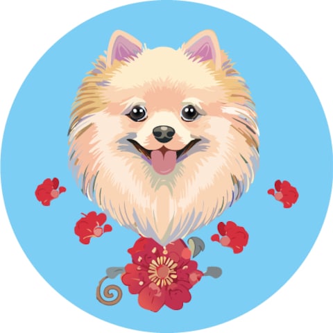 愛犬のイラスト等