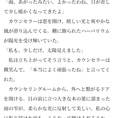 執筆作品「綱渡りから降りた日」