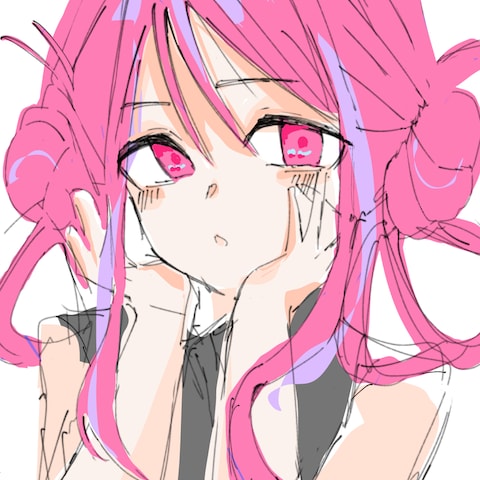 頬杖をした女の子