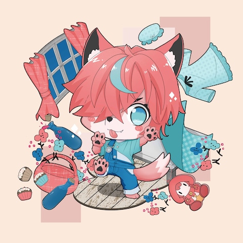 オオカミ系男子のちびキャラ