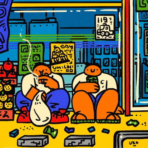 コンビニ　挿絵イメージ