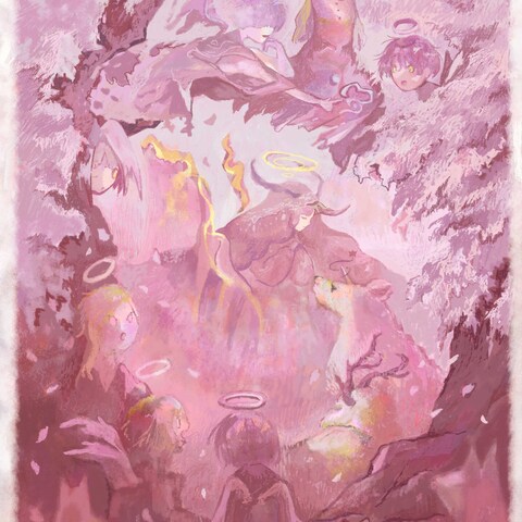 一次創作イラスト「春の女神のめざめ」