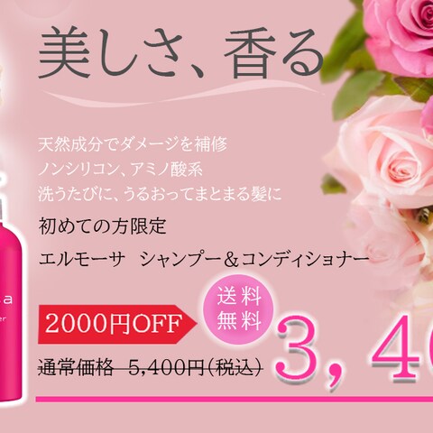 20代～30代女性向けシャンプーのキャンペーンバナー