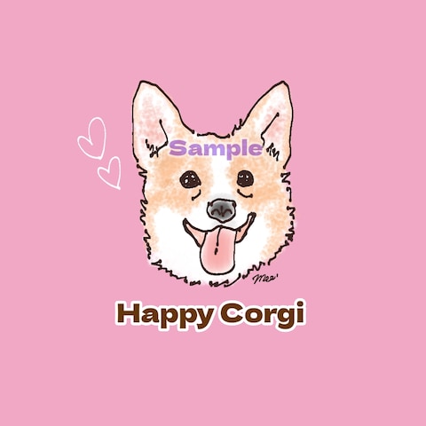 【コーギー】ほっこり可愛い犬イラスト