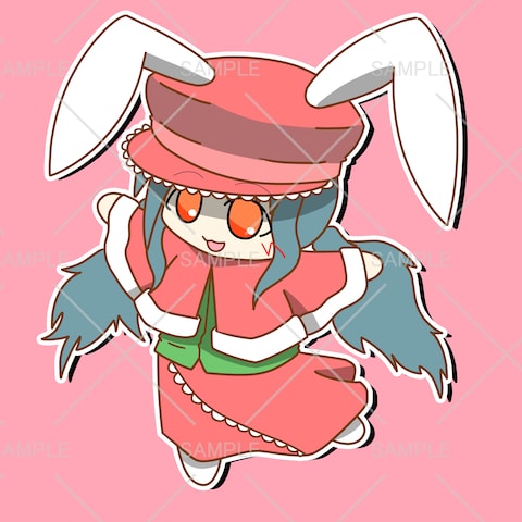 アイコン用オリジナルSDキャラ(うさぎの擬人化)