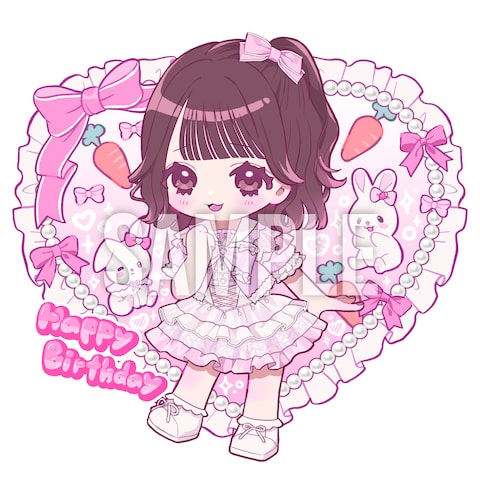 アイドル様生誕祭Tシャツイラスト