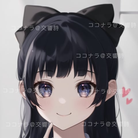 女の子のアイコンサンプル