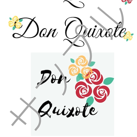 バレエ作品「Don Quixote」タイトル文字