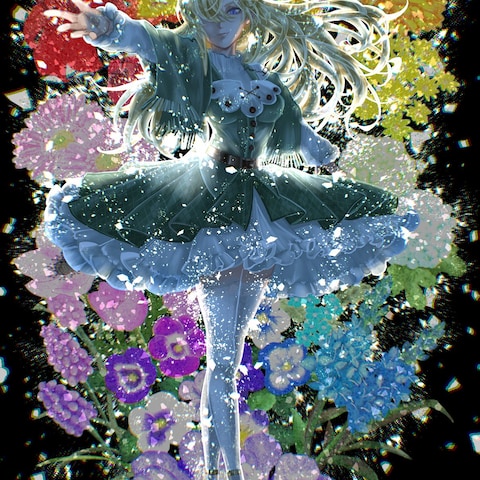 1枚絵（全身描写・背景あり）