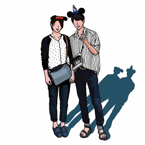 カップルイラスト
