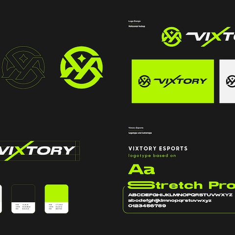 Eスポーツチーム　Vixtory様ロゴデザイン
