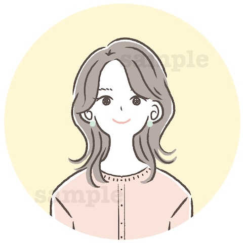 シンプルタッチで好印象アイコンイラスト♪