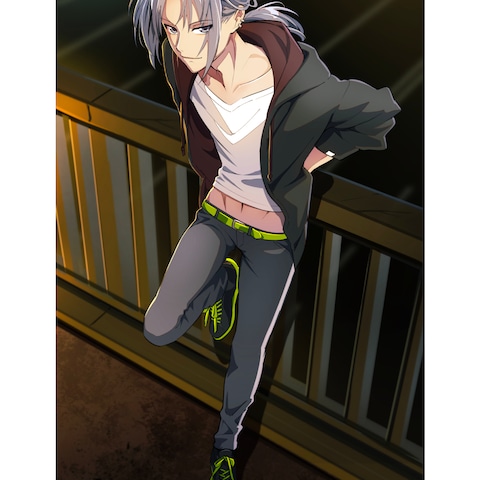 パーカー男子