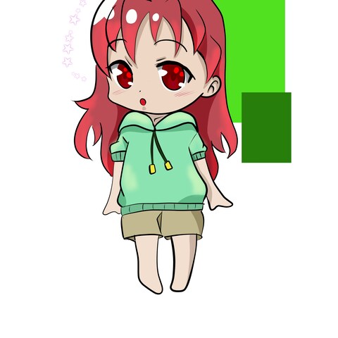 ぱーかーの女の子