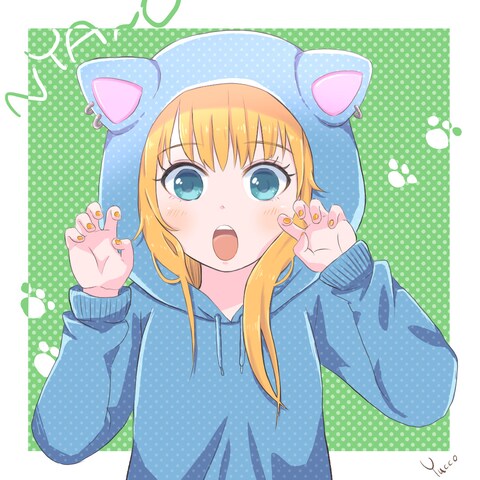 猫耳パーカー