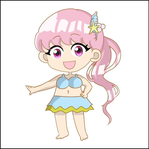 女の子　ミニキャラ