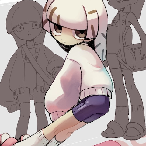 かまぼこを題材にした擬人化イラスト