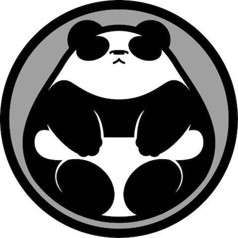 ロゴっぽいパンダのアイコンです