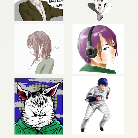 ココナラで購入いただいたイラストです