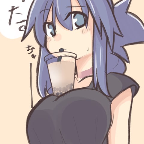 うちの子タピオカミルクチャレンジ