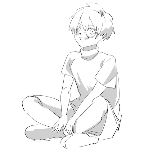 線画のみイラスト