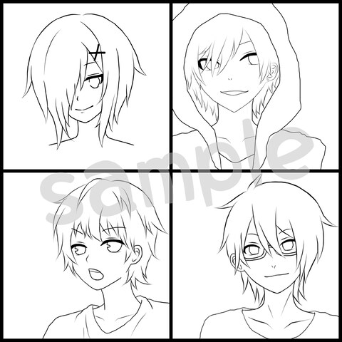線画！