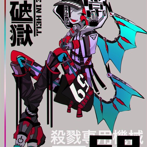 デザイン練習も兼ねたイラスト
