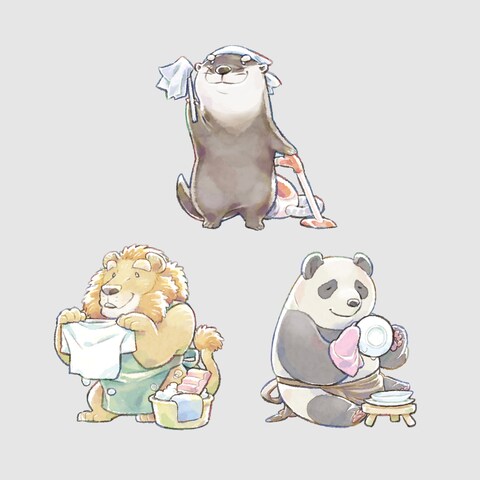 動物キャラクターのイラスト