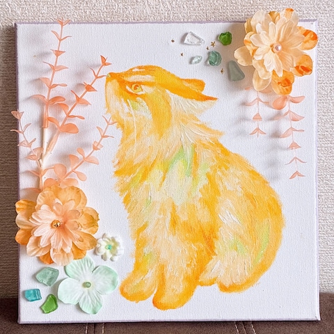 初陽の花影