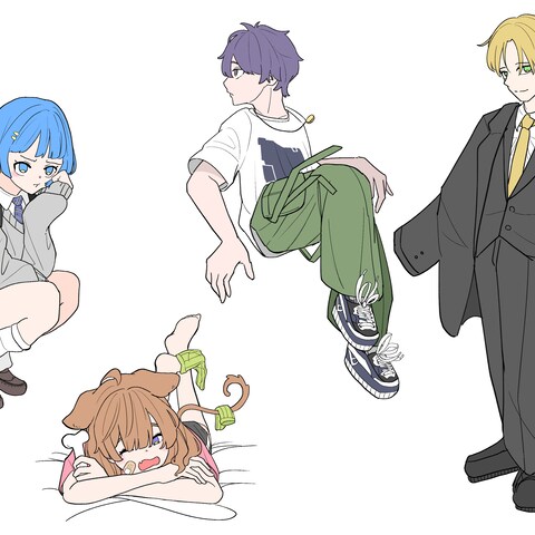 刺さるデフォルメキャラクターの作成